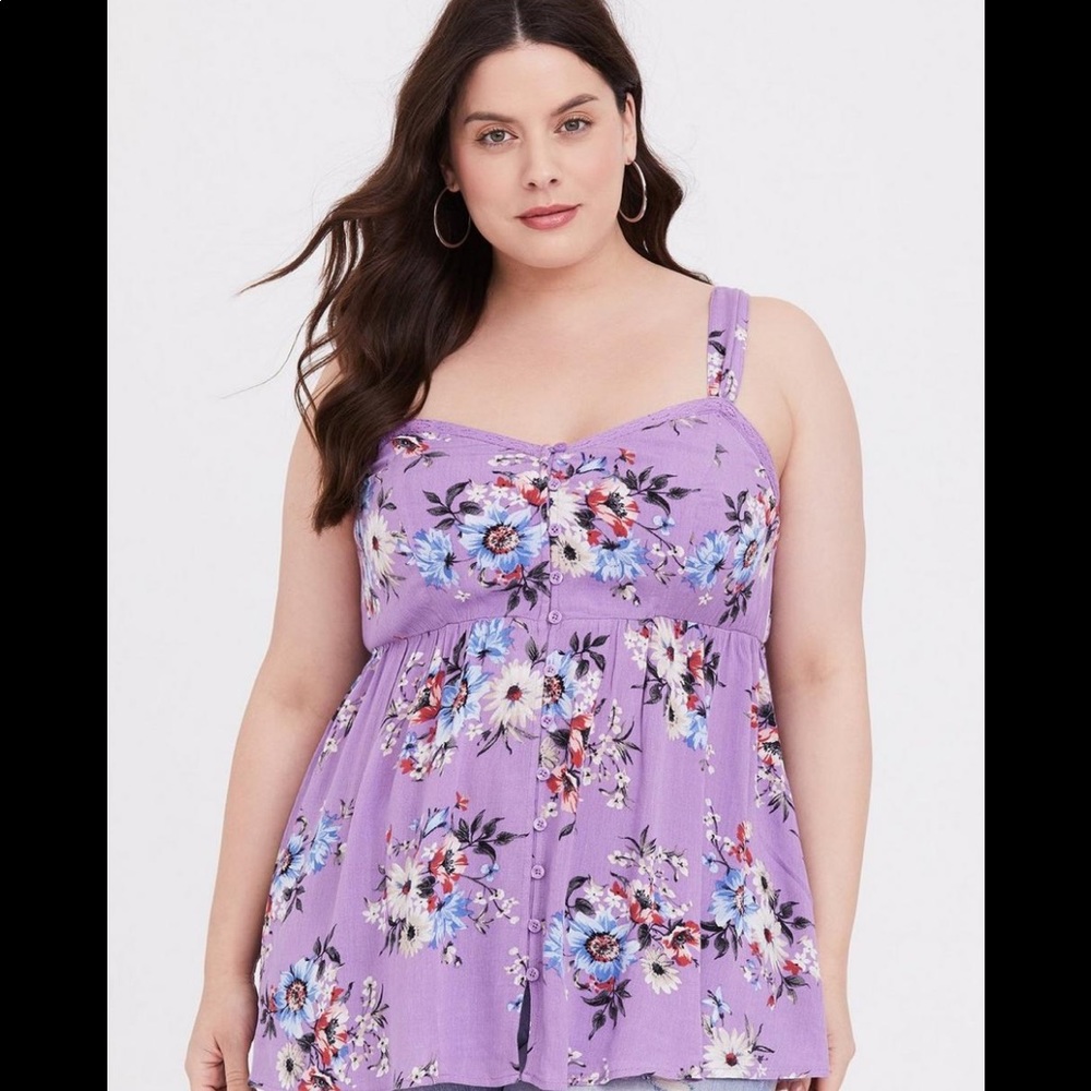 Torrid Size 3, Babydoll Crepe Tank